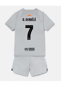 Barcelona Ousmane Dembele #7 Babytruitje 3e tenue Kind 2022-23 Korte Mouw (+ Korte broeken)